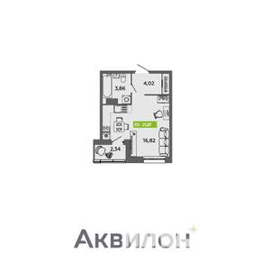 Студия квартира, вторичка, 26м2, 9/16 этаж