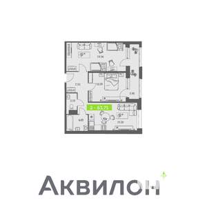 2-к квартира, вторичка, 64м2, 11/11 этаж