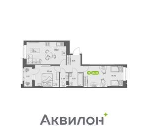 2-к квартира, вторичка, 59м2, 6/16 этаж