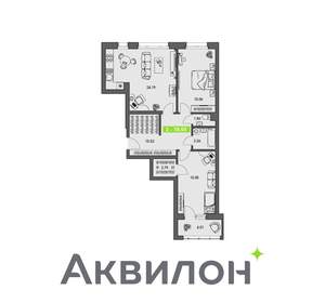 2-к квартира, вторичка, 79м2, 1/8 этаж