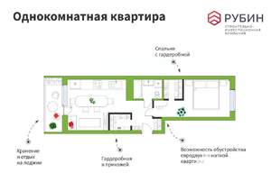 Студия квартира, вторичка, 41м2, 5/14 этаж