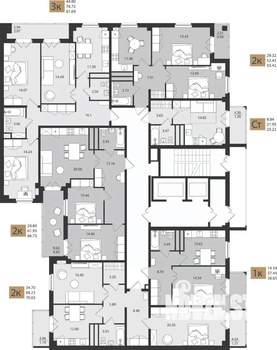 2-к квартира, вторичка, 67м2, 10/16 этаж