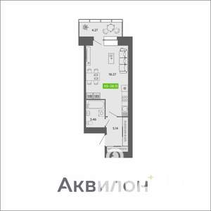 Студия квартира, вторичка, 28м2, 11/11 этаж