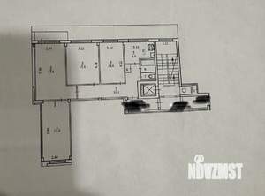 4-к квартира, вторичка, 77м2, 2/9 этаж