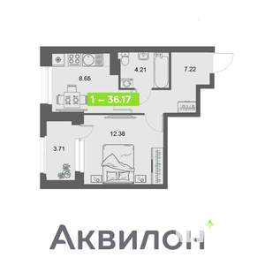 1-к квартира, вторичка, 36м2, 20/32 этаж