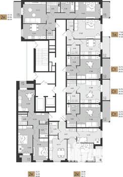 1-к квартира, вторичка, 42м2, 2/16 этаж