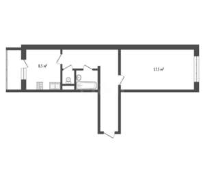 1-к квартира, вторичка, 33м2, 8/10 этаж