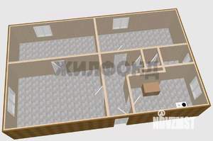 3-к квартира, вторичка, 51м2, 1/2 этаж