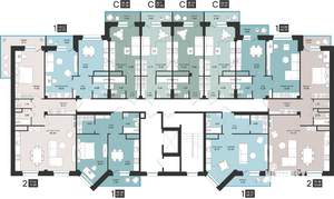 2-к квартира, вторичка, 75м2, 3/9 этаж