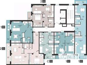 2-к квартира, вторичка, 60м2, 3/13 этаж