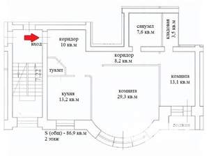 2-к квартира, вторичка, 87м2, 2/5 этаж