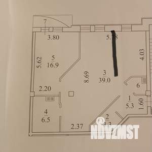2-к квартира, вторичка, 72м2, 7/7 этаж