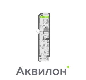 1-к квартира, вторичка, 40м2, 4/8 этаж