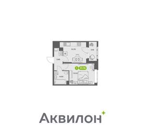 1-к квартира, вторичка, 32м2, 6/16 этаж