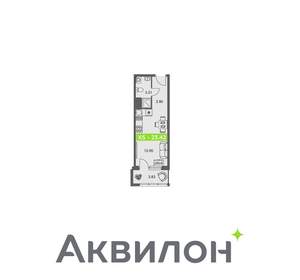 Студия квартира, вторичка, 23м2, 2/8 этаж