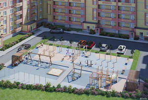 1-к квартира, строящийся дом, 38м2, 4/10 этаж