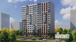 2-к квартира, строящийся дом, 54м2, 14/16 этаж