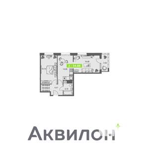 2-к квартира, вторичка, 55м2, 4/8 этаж
