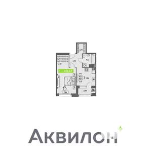 1-к квартира, вторичка, 41м2, 6/11 этаж
