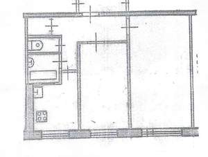 2-к квартира, вторичка, 45м2, 1/5 этаж