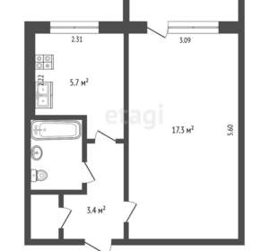 1-к квартира, вторичка, 31м2, 4/5 этаж