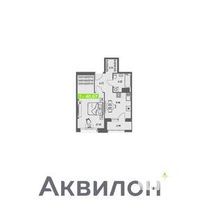 1-к квартира, вторичка, 41м2, 9/11 этаж