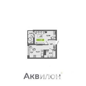 1-к квартира, вторичка, 33м2, 13/16 этаж