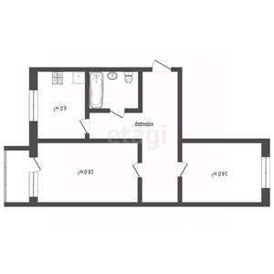 2-к квартира, вторичка, 47м2, 2/5 этаж
