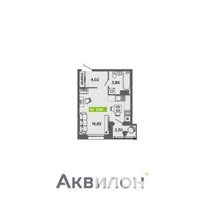 Студия квартира, вторичка, 26м2, 8/16 этаж