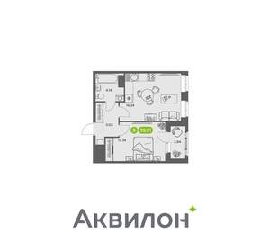 1-к квартира, вторичка, 39м2, 14/16 этаж