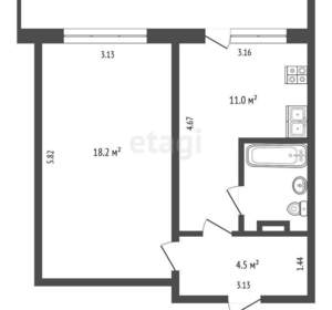 1-к квартира, вторичка, 37м2, 2/10 этаж