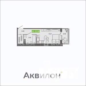 Студия квартира, вторичка, 26м2, 16/16 этаж