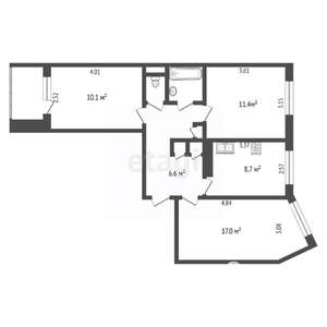 3-к квартира, вторичка, 62м2, 9/9 этаж