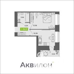1-к квартира, вторичка, 35м2, 8/11 этаж