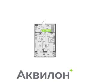 1-к квартира, вторичка, 48м2, 3/8 этаж