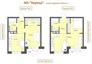 2-к квартира, вторичка, 35м2, 7/9 этаж