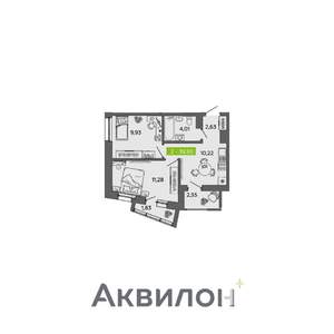 2-к квартира, вторичка, 40м2, 15/16 этаж