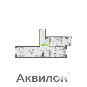 2-к квартира, вторичка, 64м2, 5/8 этаж