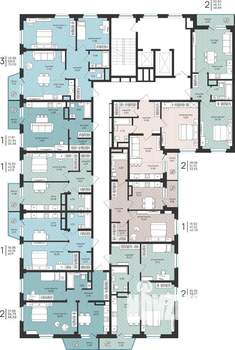 3-к квартира, вторичка, 70м2, 2/16 этаж