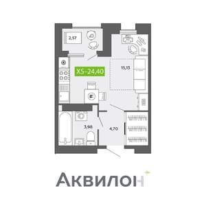 Студия квартира, вторичка, 24м2, 13/16 этаж
