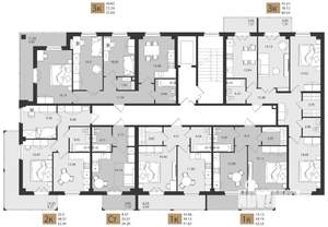1-к квартира, вторичка, 41м2, 5/16 этаж