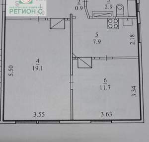 2-к квартира, вторичка, 47м2, 2/2 этаж