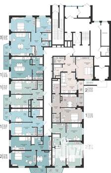 2-к квартира, вторичка, 54м2, 1/16 этаж