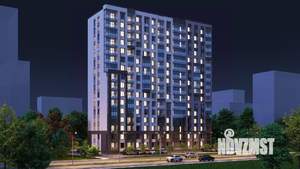 2-к квартира, строящийся дом, 42м2, 13/16 этаж