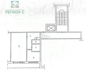 1-к квартира, вторичка, 31м2, 5/9 этаж