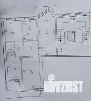 4-к квартира, вторичка, 81м2, 2/10 этаж