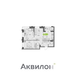 2-к квартира, вторичка, 57м2, 3/16 этаж