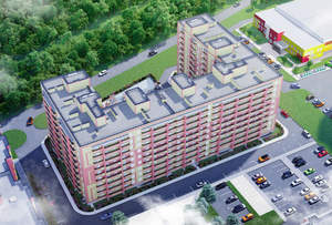 1-к квартира, строящийся дом, 38м2, 4/10 этаж