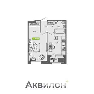 1-к квартира, вторичка, 36м2, 11/16 этаж