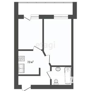 2-к квартира, вторичка, 42м2, 2/9 этаж